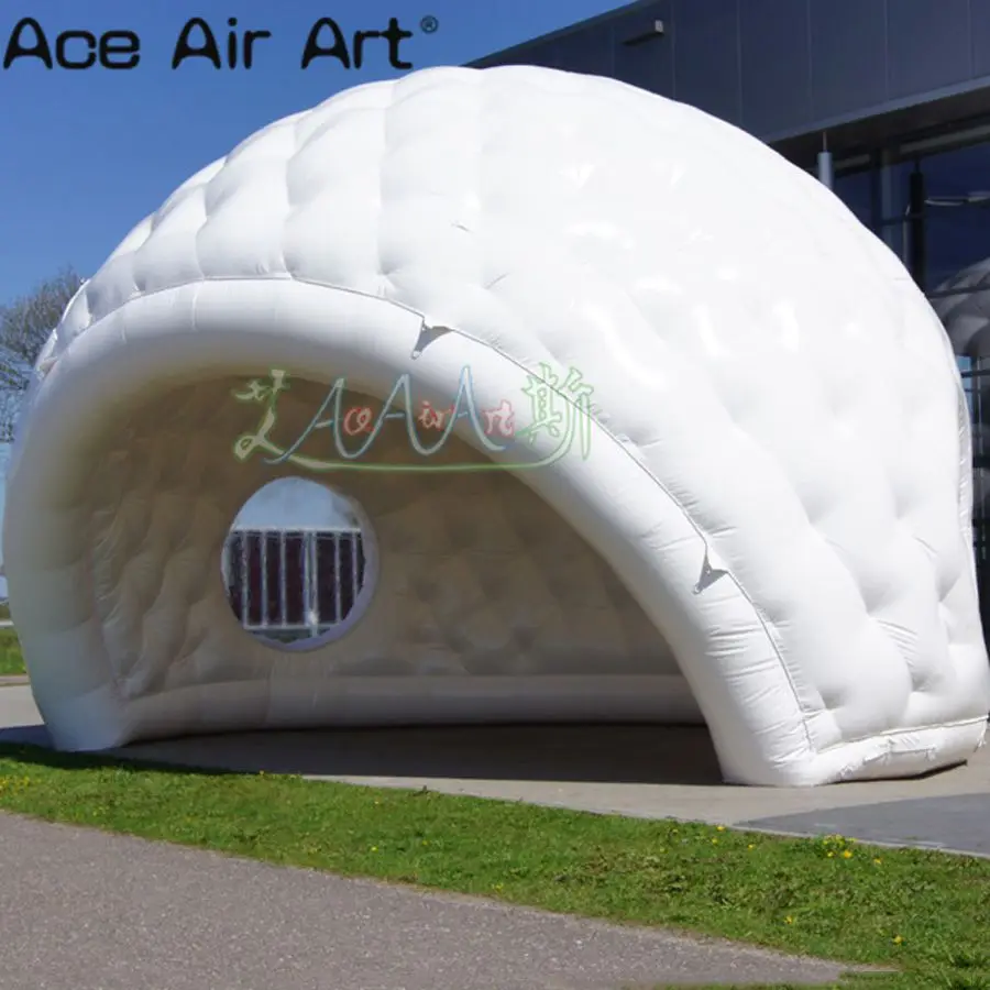  white color half round Golfball shaped inflatable dome tent model advertising inflatable igloo dome