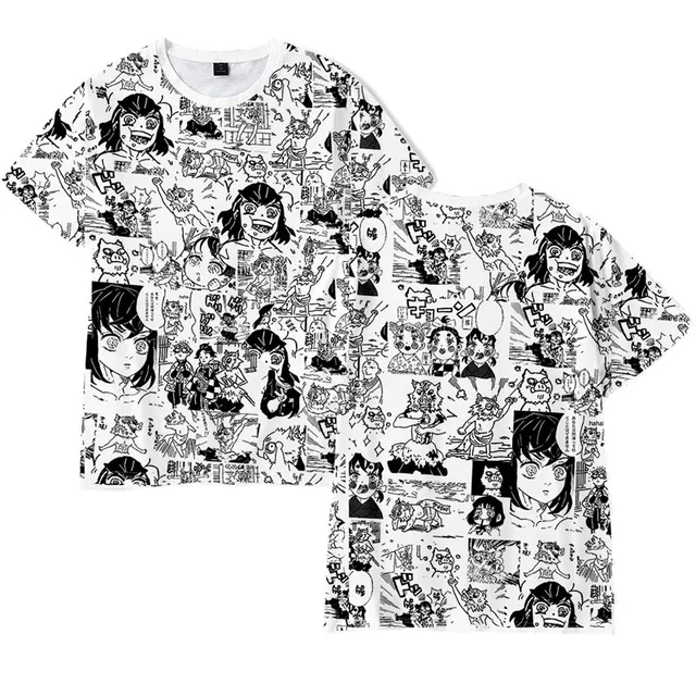Kimetsu No Yaiba Demon Slayer T Shirt Hashibira Inosuke Funny Face Graphic Tees Tomioka Giyuu Cosplay T Shirt Anime Men Clothes T Shirts Aliexpress
