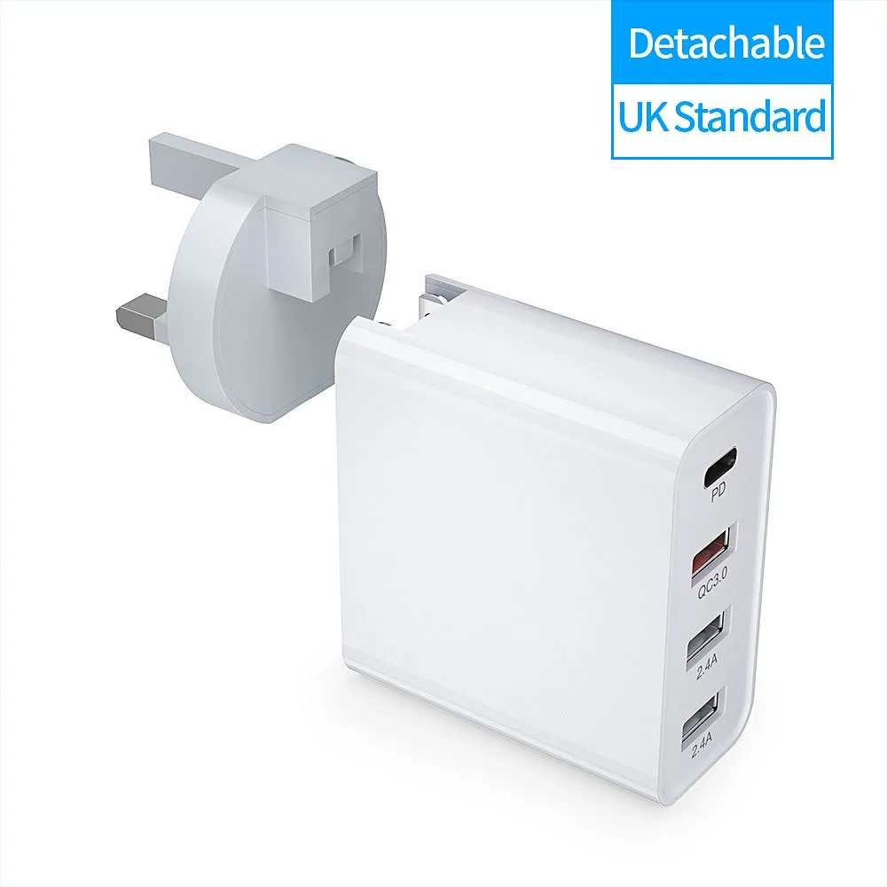 48 Вт Мульти Usb PD зарядное устройство быстрое зарядное устройство 3,0 портативное ЕС вилка Usbc для 8 Xiaomi Mi 9 Pro samsung Galaxy Note 10 Plus