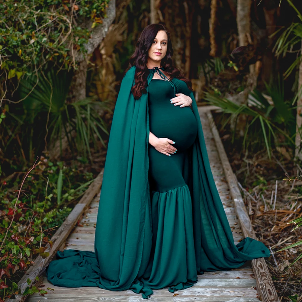 D & J Nieuwe Lange Mantel Cape Jurk Sets met 3m Lange Trein Zachte Chiffon Zwangerschap Maxi Jurk Moederschap foto voor Fotoshoot Props D & J Nieuwe Lange Mantel Cape Jurk Sets met 3m Lange Trein Zachte Chiffon Zwangerschap Maxi Jurk Moederschap foto voor Fotoshoot Props