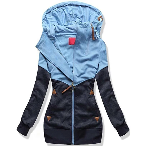 

Surmiitro Spring Women Jacket 2019 Autumn Winter Oversized Hooded Sweatshirt Zipper Hoodies Plus Size Coat Female Sweat Femme