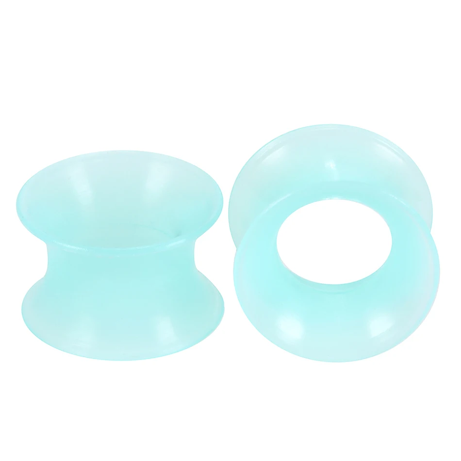 thumbnail image 1 of 2 uds./lote de tapones y túneles de silicona flexibles de 3 a 16 mm para los oídos, piercings para las orejas, dilatadores para las orejas, joyería corporal, 1 of 5