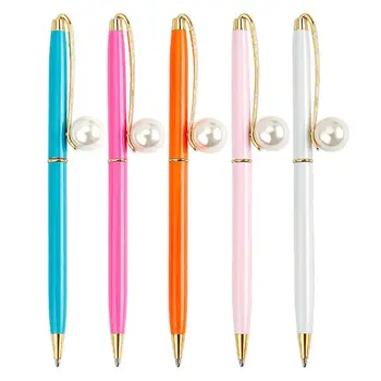 

0.7mm Imitation Pearl Metal Ballpoint Pen Signature Writing Pens School Office