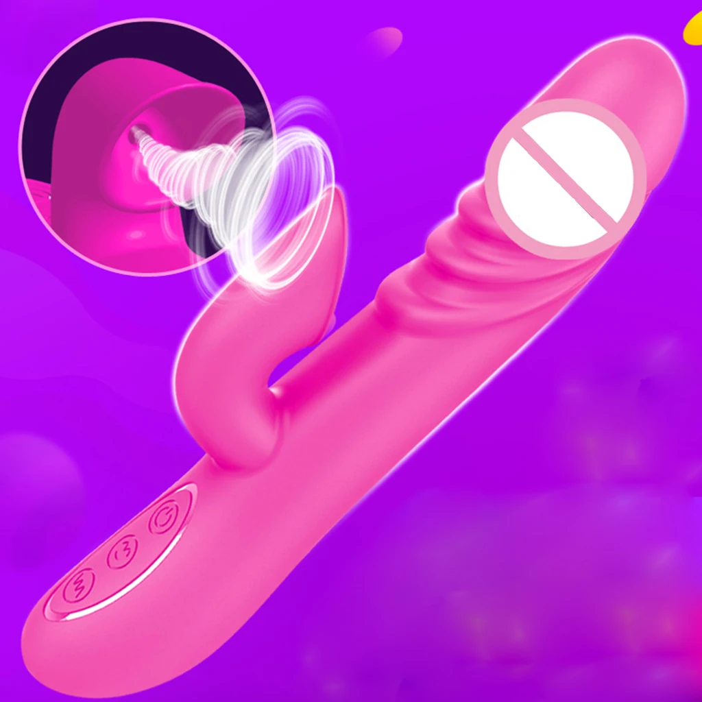Waterproof USB Charging Multi-Speed Rabbit Shaped Vibrator Clitoris Sucking G-Spot Massager Adults Female Game Sex Toys