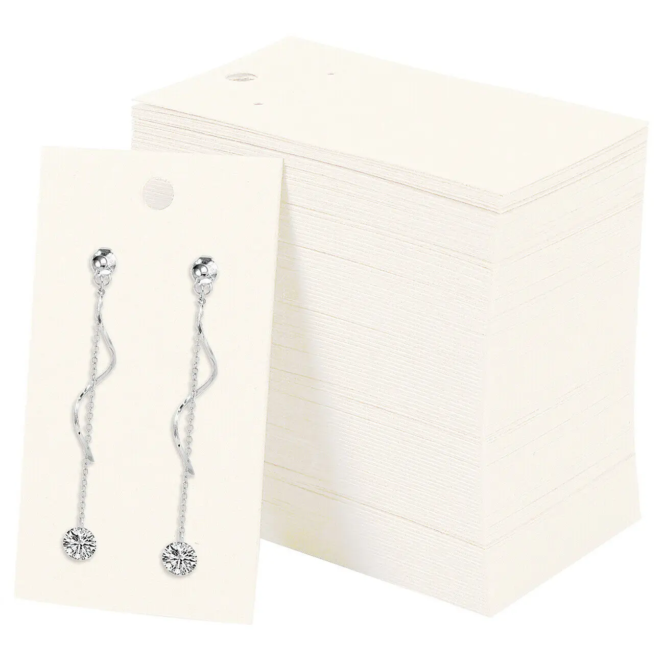 

Earring Cards for Display 220 Pcs Kraft Paper Earring Display Cards 2x3.5 Inches
