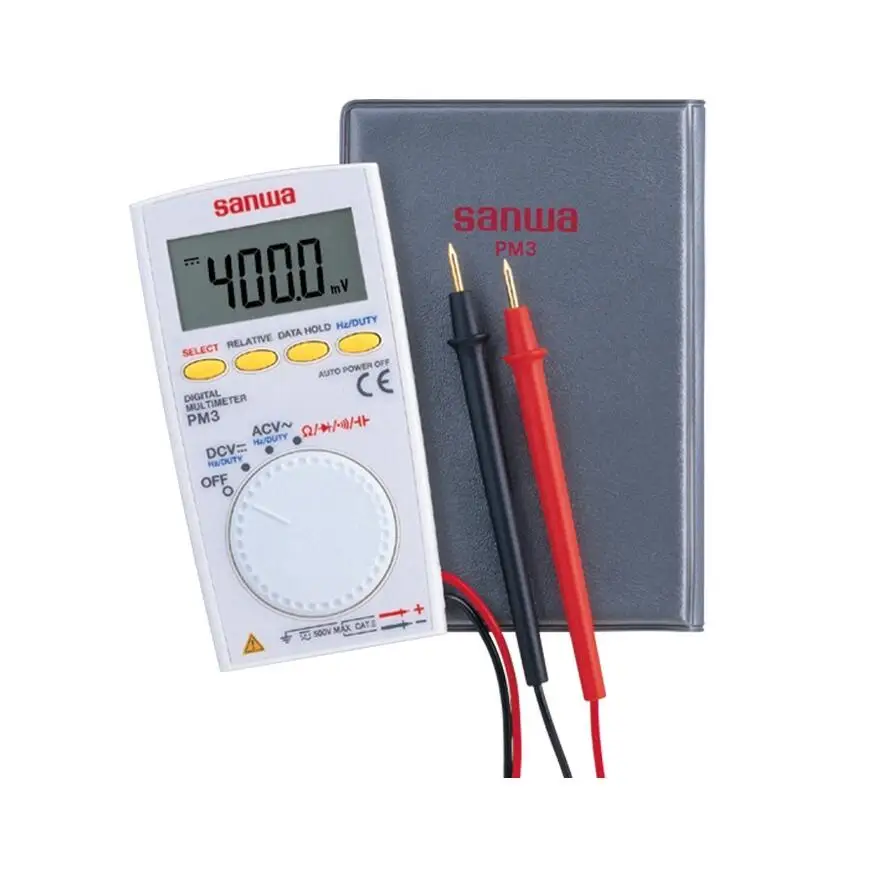 Цифровой мультиметр Sanwa PM3 карманного типа толщиной 8 5 мм с многофункциональным