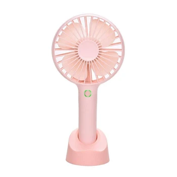 

Mini Handheld Fan Portable, Hand Held Personal Fan Rechargeable Battery Operated Powered Cooling Desktop Electric Fan With Base