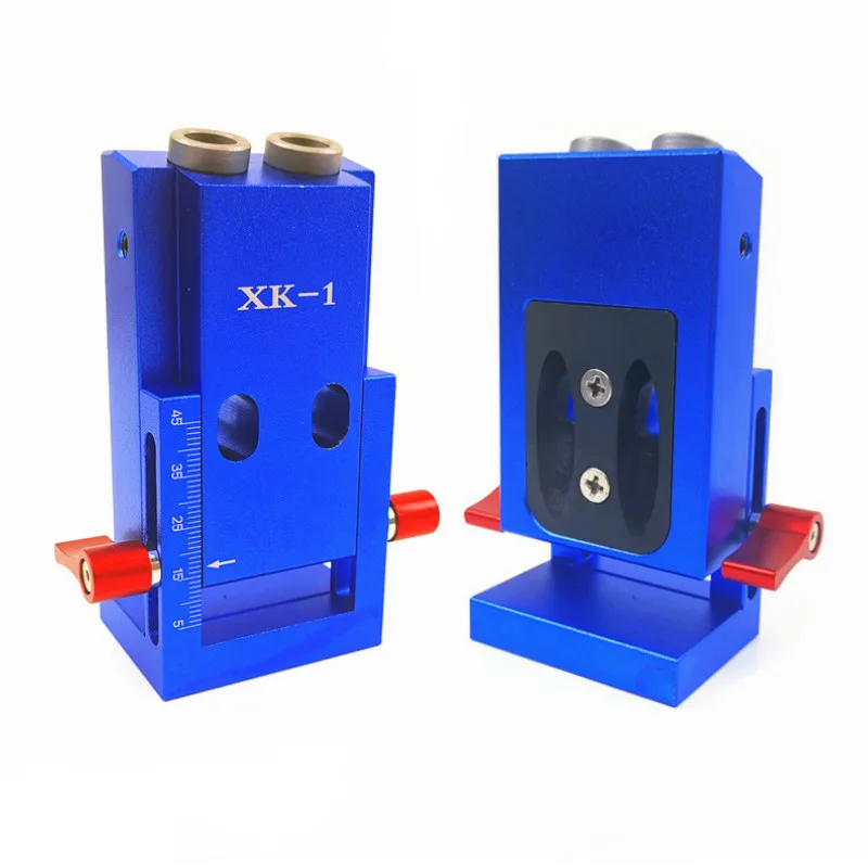 Cheap UPGRADED Mini Kreg Style Pocket Hole Jig Kit System for Wood Working Joinery and Step Drill Bit Accessories Wood Work Tool