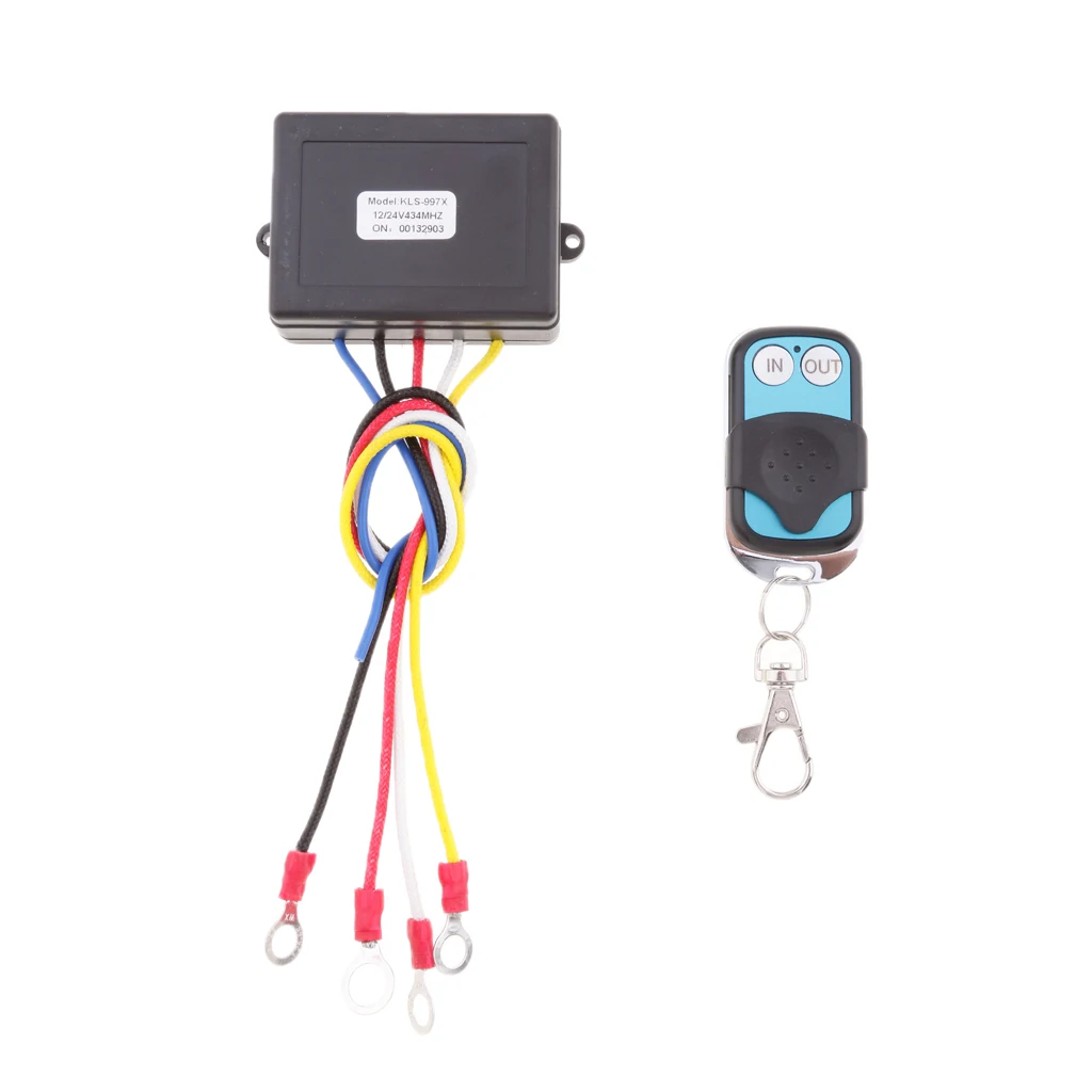 12/24V Car ATV SUV Wireless Winch Remote Control Kit Switch Handset KLS-997