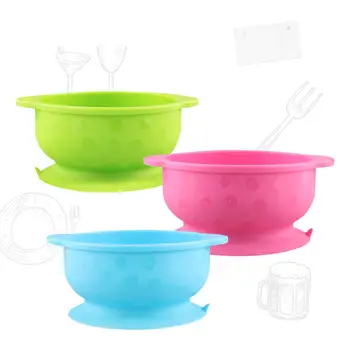 

Newborn Baby Feeding Bowl Silicone Learning Feeding Food Suction Bowl Slip Resistant Training Tableware