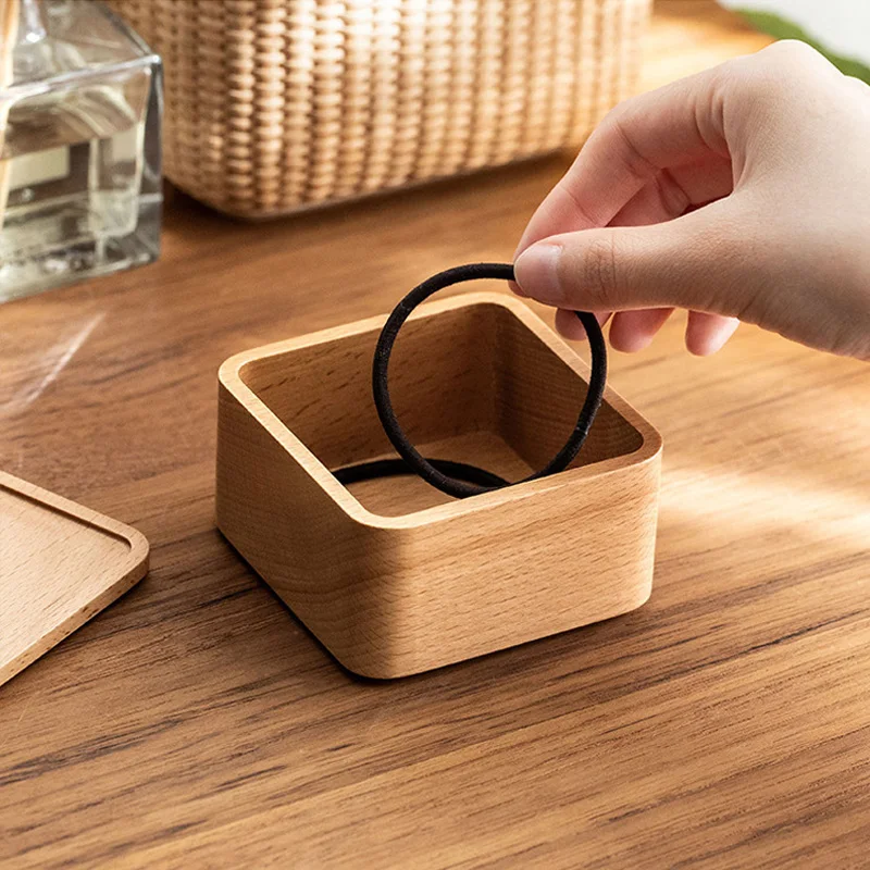 50 Stück/Los Hochwertige Buchenholz-Uhrenbox Holz-Schmuckbox Geschenkbox Schmuck-Aufbewahrungsbox Großhandel – Detail 3