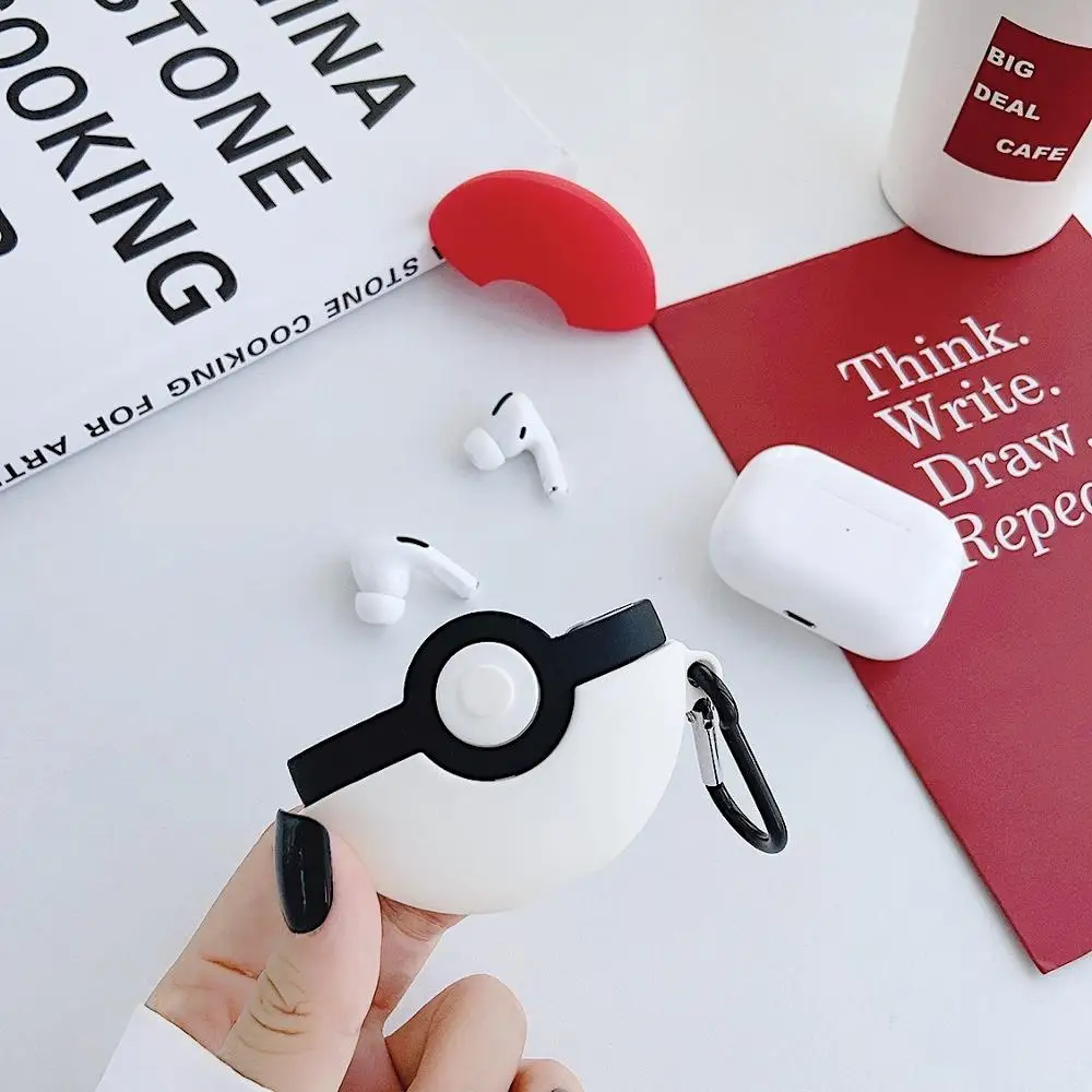 3D милый мультфильм Эльф мяч наушники защитная крышка для AirPods Pro Чехол для Apple Air Pods 1 2 Мягкая гарнитура коробка с ремнем кольцо