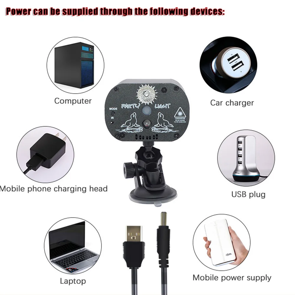  Car Starry Sky Projection Decorative Light Remote/Sound Control Timing Rotating Party Lights Laser  - 4000222263940