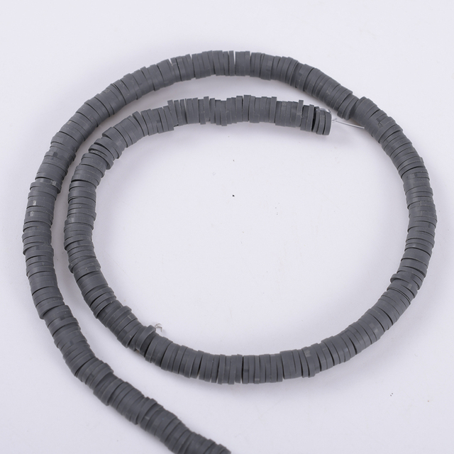 30 Colors 6mm Recyclable Polymer Clay Disc Spacer Beads Necklace Bracelet Handmade Loose Charms Beads For Jewelry Making