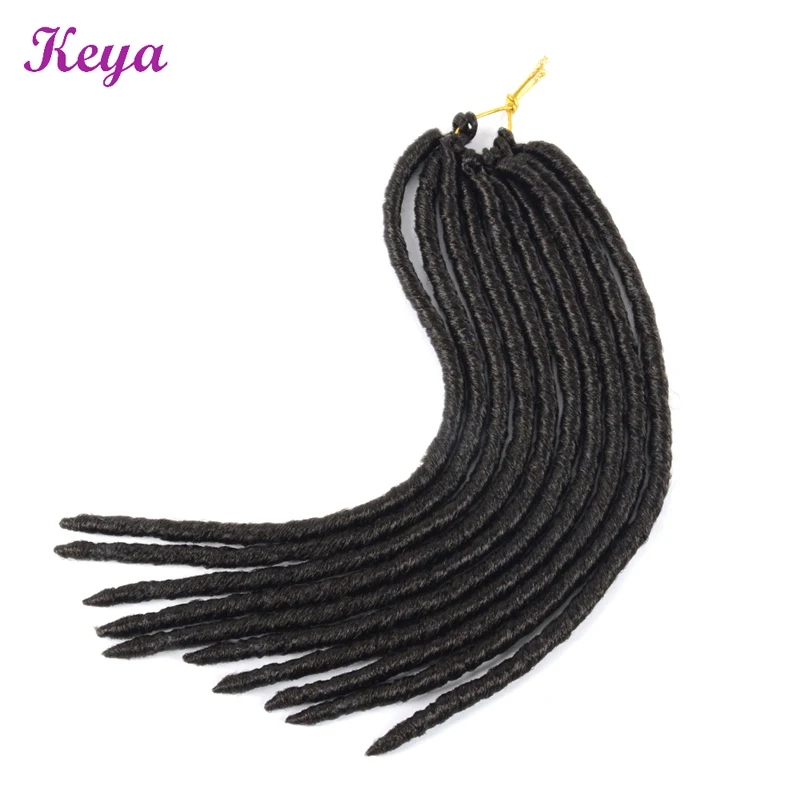 Faux Locs Crochet Braids 14 Inch Soft Dreadlocks Natural Synthetic Braiding Hair Extensions 20Strands Goddess Straight Faux Locs