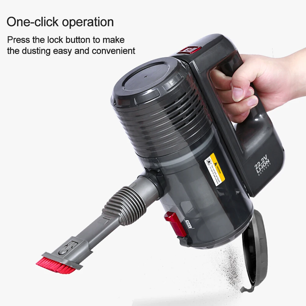 

Dibea Handheld Vacuum Cleaner Home Vertical Multistage Centrifugal Filter Cordless 7000Pa Vacuum Cleaners for Carpet Pet Hair