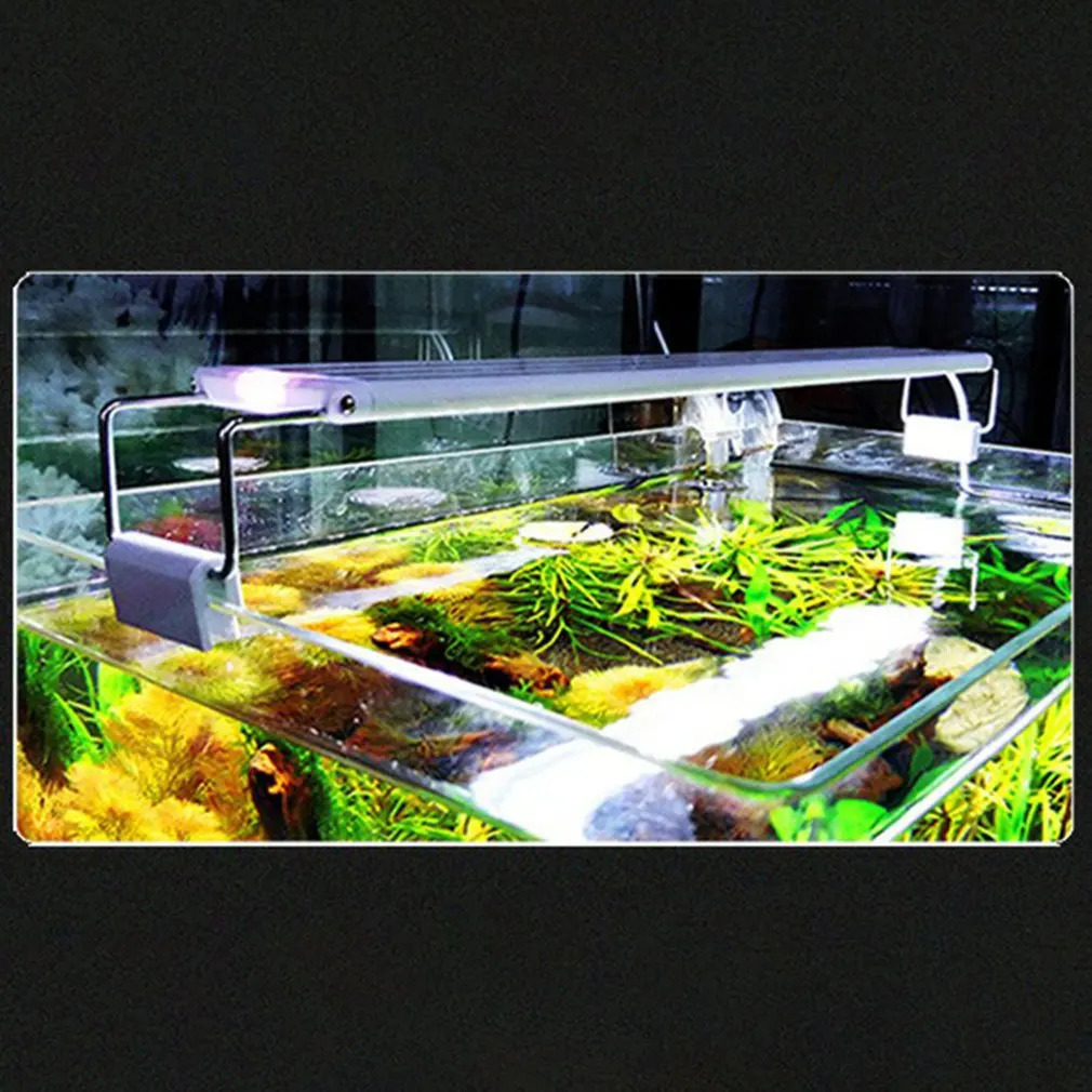 Светильник quarium, светодиодный светильник для аквариума, стеклянный цилиндрический светильник для аквариума, светодиодный светильник для морской воды