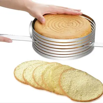 

DIY Adjustable Cake Cutter Slicer Mold Round Shape Bread Cake Slicer Cutting Fixator Layer Kitchen Baking Cooking Accessories