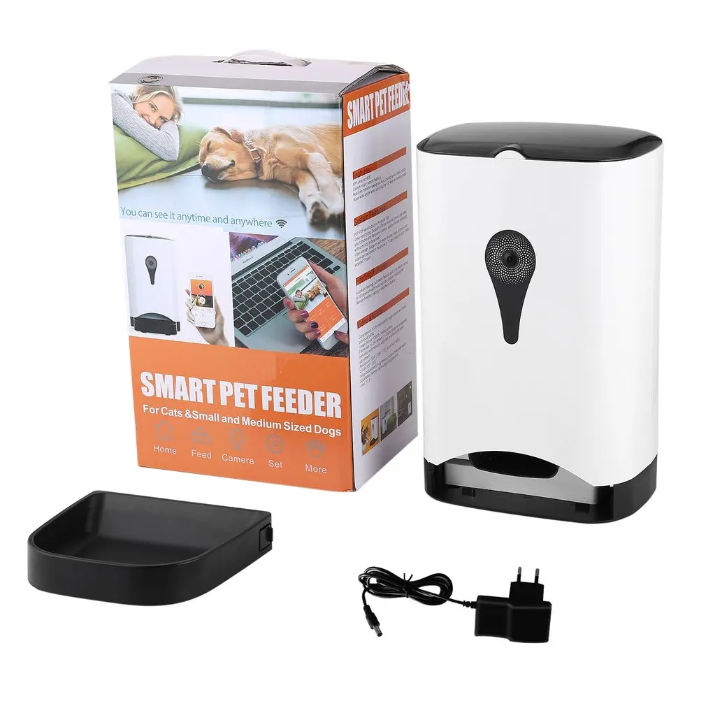 

Smart Automatic Pet Feeder With Wireless Camera for Dog & Cat with Mobile App Controlled by IOS Andorid Smart Mobile Devices