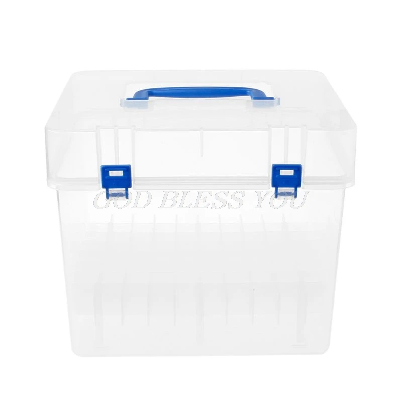 

Transparent Marker Pens Storage Box Container Art Craft Tray Office Desk Organizor Home School Students Study Supply