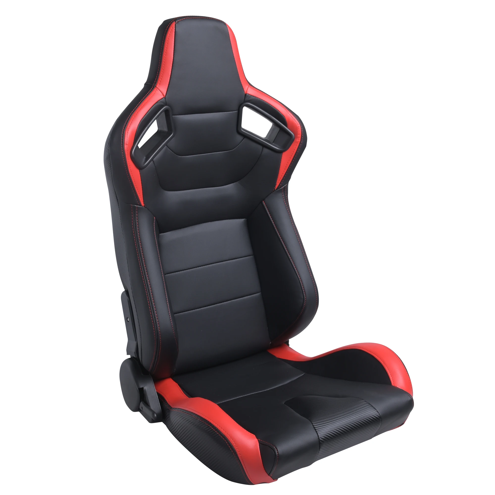 NEW 2 Black Blue Stitch Racing Seats FOR ALL Ford **
