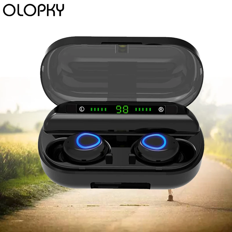 

Bluetooth Earphone Wireless Headphones Gaming Headset 5.0 Noise Cancelling Tws with Charging Box For Iphone For Samsung PK F9
