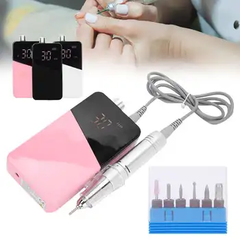 

35000rpm Electric Nail Drill Files Portable Nail Polisher Grinding Machine Manicure Nail Art Tool Accessories