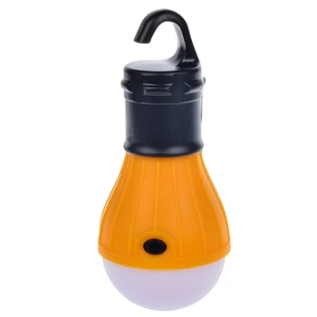 

Promotion! Soft Light Outdoor Hanging LED Camping Tent Light Bulb Fishing Lantern Lamp Orange