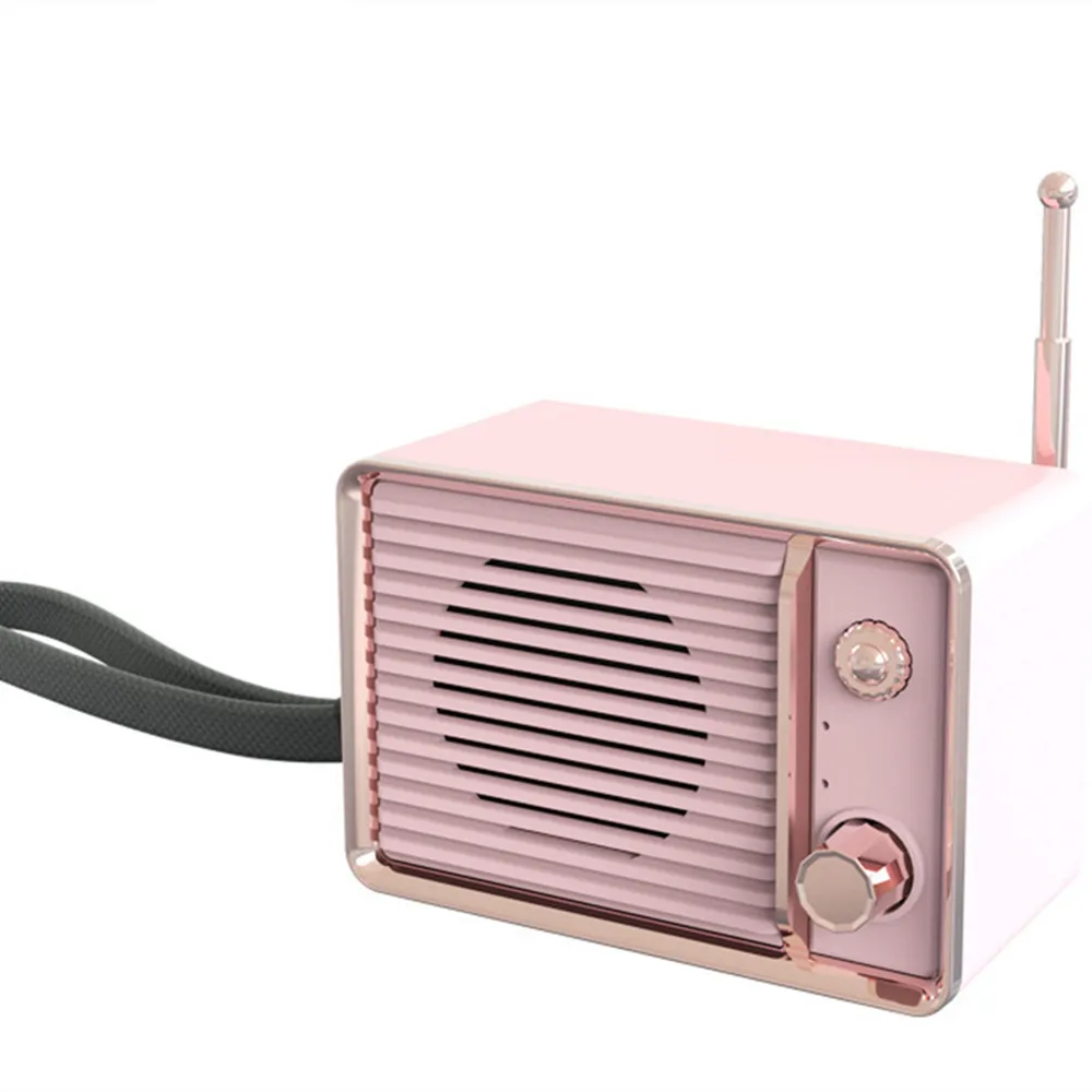HYASIA Мини Портативная bluetooth-колонка 5,0 Ретро беспроводная гарнитура 900mA смартфон музыкальный плеер подарок подходит для девушки