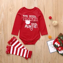 Рождественский комбинезон для новорожденных; боди в полоску с длинными рукавами и Санта-Клаусом; Рождественская зимняя теплая одежда в стиле пэчворк для малышей;# LR2
