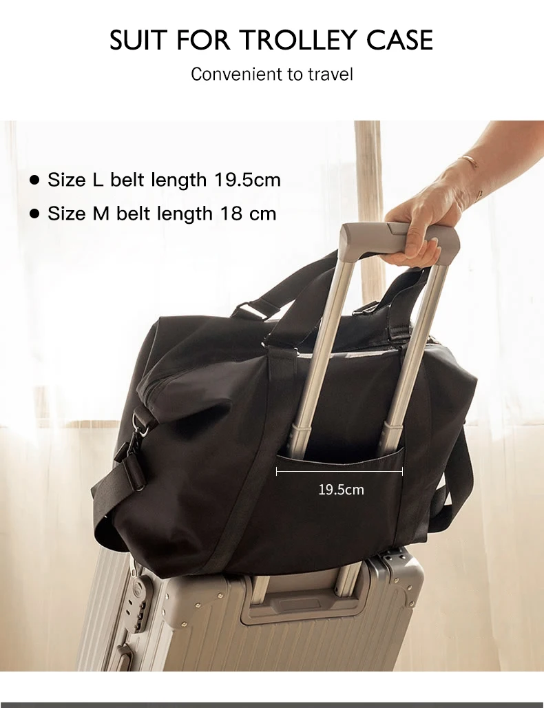 Женская дорожная сумка, портативные сумки, Легкая ручная сумка, большая сумка на одно плечо, водонепроницаемая женская сумка для путешествий XA307WB