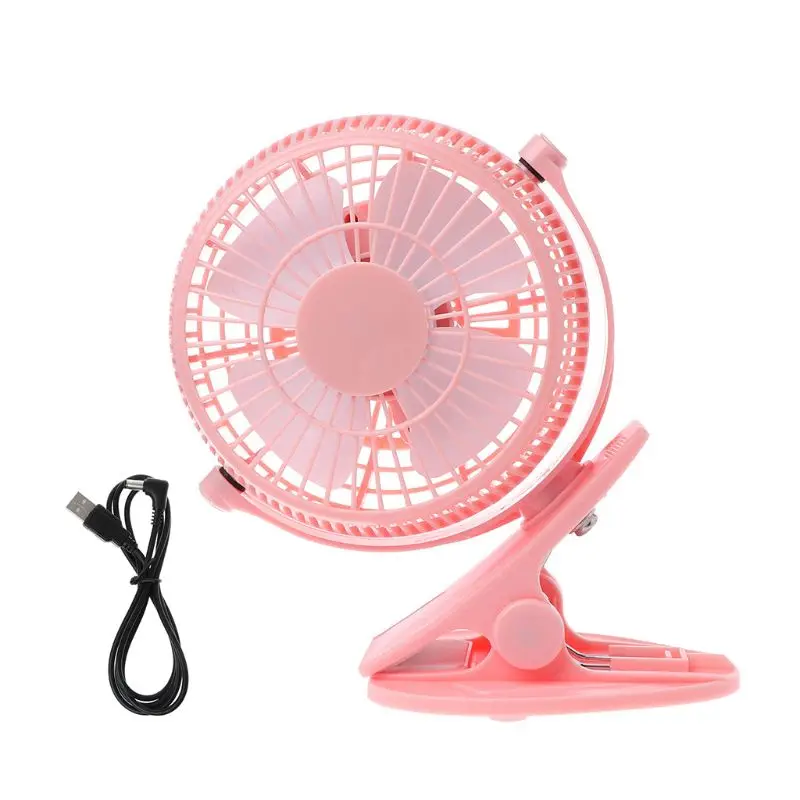 LILENG портативный мини USB зажим Ventilatore для домашнего офиса ABS Elettrico Del Ventilatore настольный компьютер домашний офис Scriva - Цвет: Розовый