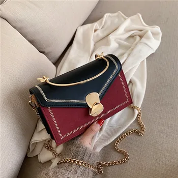 

Sac A Main Femme PU Leather Crossbody Bags For Women 2020 Mini Shoulder Messenger Bag With Metal Handle Lady Travel Totes