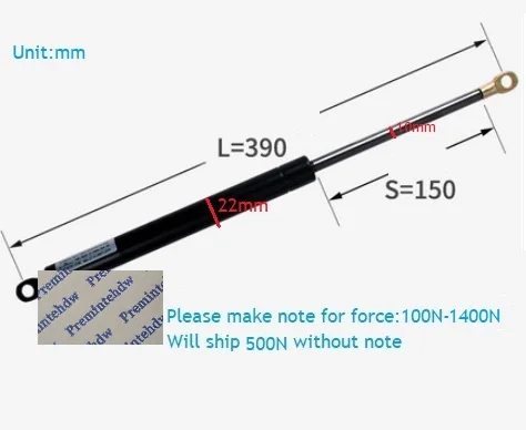 CC390MM Gas Pesante Ascensore Supporta Corsa Coperchio Mobili camera Da Letto Armadio Bagagliaio di Un'auto Industriale i tipi di Staffa - Цвет: CC390MM