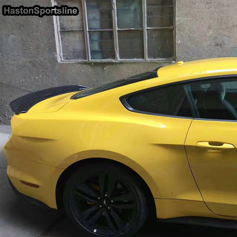 R Стиль задний спойлер для багажника из углеродного волокна бахилы Ford Mustang Coupe 2015 ~