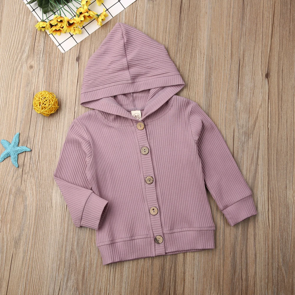 Весенне-осенняя одежда для малышей, одежда для маленьких девочек, трикотажное пальто с длинными рукавами, куртка, верхняя одежда, топы в рубчик, куртки