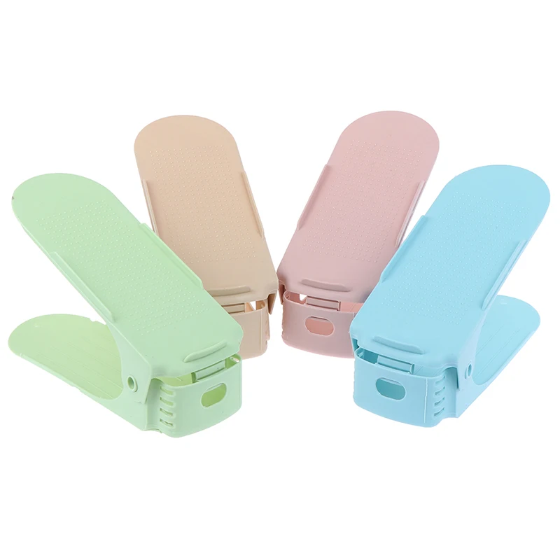 

Double Layer Stand Shoe Holder Adjustable Durable Shoe Shelf Organizer Plastic Storage Rack For Shoe Care