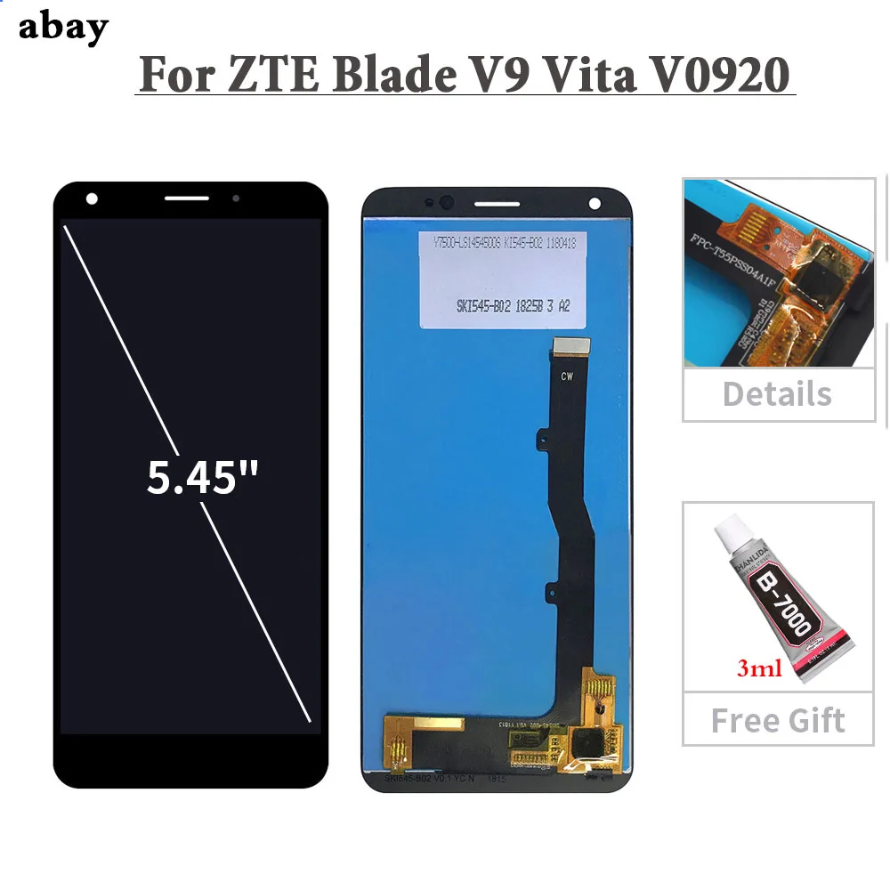 ЖК-дисплей для zte Blade V9 V0900 5,7 ''ЖК-экран Сенсорная панель дигитайзер сборка Замена 5,45" для zte V9 Вита ЖК-дисплей