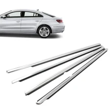 4 шт. Автомобильная дверная уплотнительная лента, формовочные уплотнительные полосы, оконные наружные формовочные накладки для Volkswagen Arteon 2013