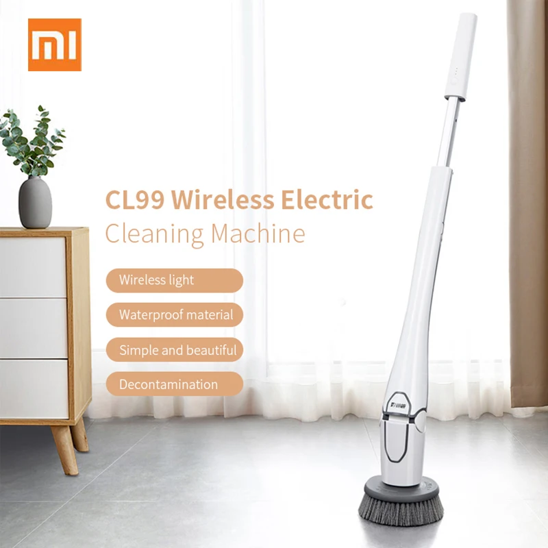 

Xiaomi CL99 Multi-Function Wireless Electric Cleaning Machine 37W USB Rechargeable With 3 Brush Heads From Xiaomi Youpin