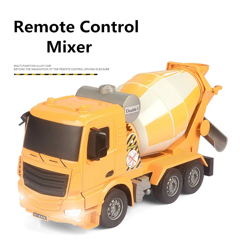 DOUBLE E E578 RC Trucks 1/26 Construction Toys Vehicles Remote Control Cars Cement Mixer Truck Engineering Toys for Boys Gift 5