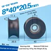 1pcs 8x40x20mm 608zz coated bearing roller wheel U type groove pulley wheel black color ► Photo 1/3