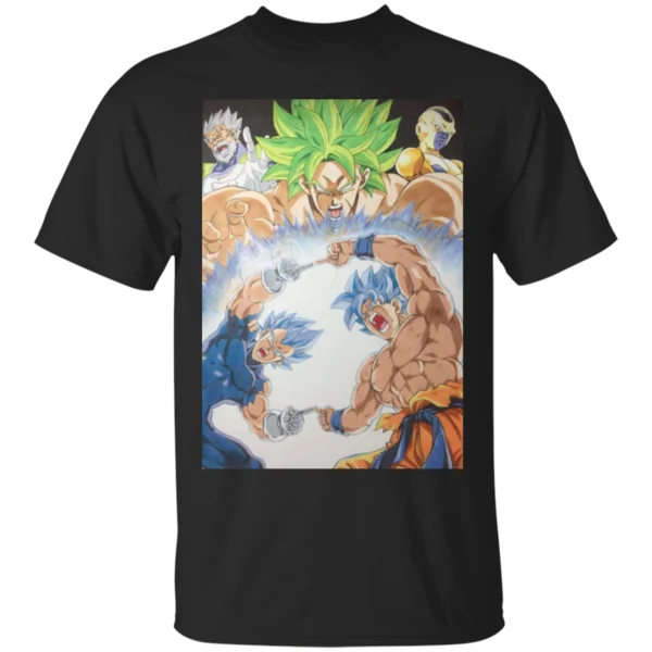 

Goku And Vegeta Vs Broly Dragon Ball Super Saiyan Anime Japan T Shirt Mens S-5Xl M Xl 2Xl 27Xl Tee Shirt