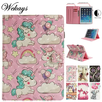 

Wekays For IPad Pro 9.7 inch Cartoon Unicorn 3D Leather Funda Case For Coque Apple IPad Pro 9.7 inch 2016 Tablet Cover Case Kids