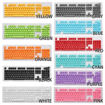 

1Set New PBT 104 Keys Dual-color Backlit Mechanical Keyboard Keycap DIY Keyboard Accessories 443*152*30mm