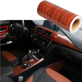 

30X100cm For Lexus Honda Civic Opel astra h j Mazda 3 6 Kia Rio Ceed Volvo Wood Grain DIY Car Sticker Decal Film