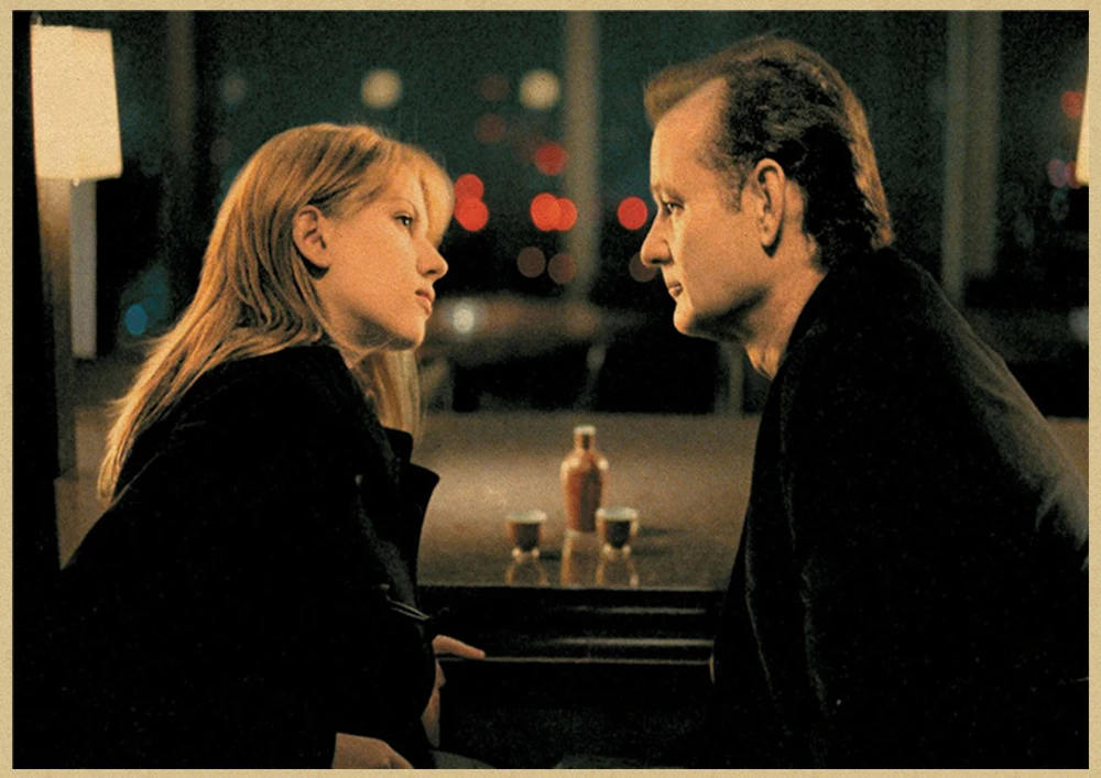Lost in Translation Classic Movie Kraft Paper Poster Bar Cafe Living Room Dining room Wall Decorative Paintings