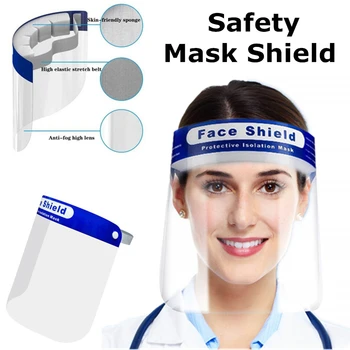 

Fast Delivery Clear Face Shield Screen Mask Visor Eye Protection Anti-fog Protective Prevent Saliva Splash Mask Dropshipping