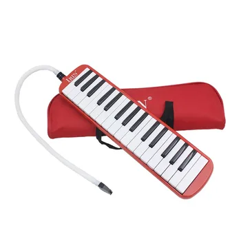 

New Style 32 Keys Piano Pipe & Mouthpiece Black Melodica Musical Instrument For Music Lovers Beginners Gift With Carrying Bag