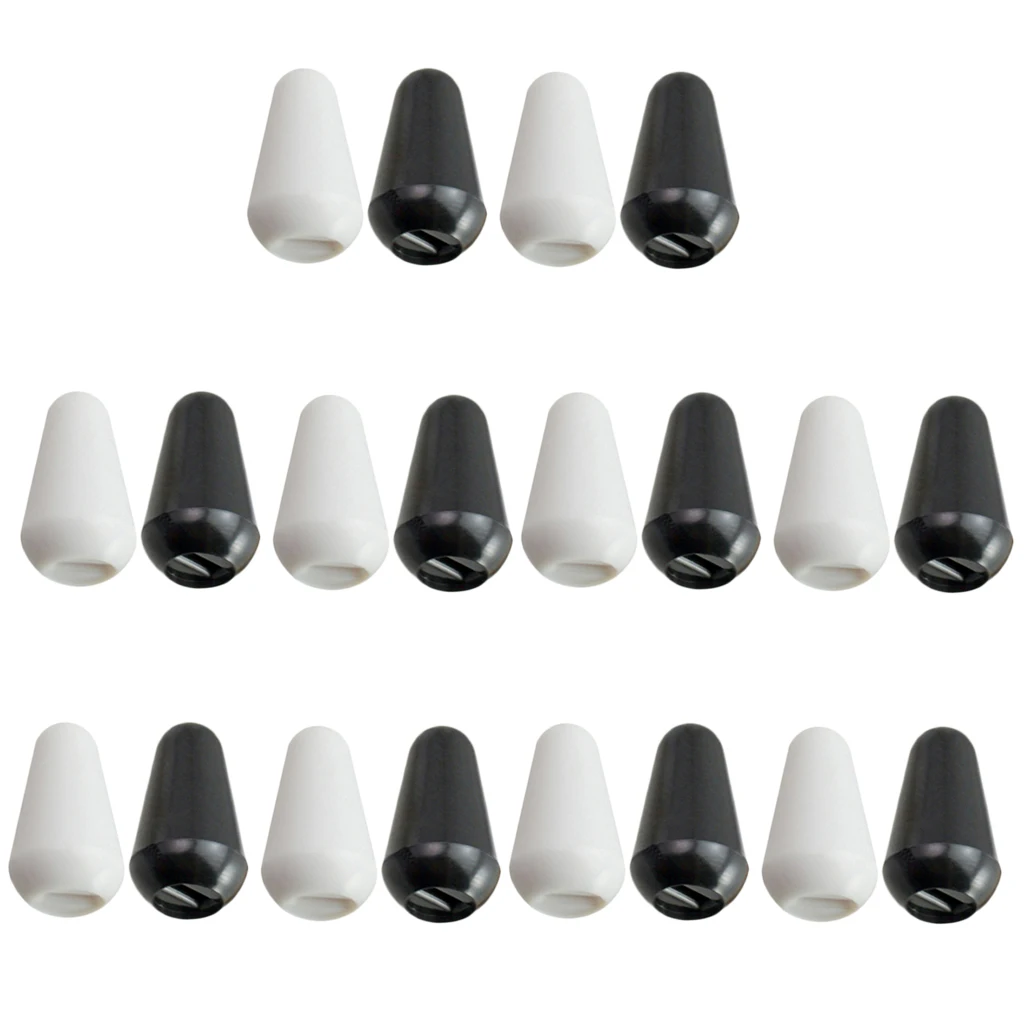 20 Pieces Toggle Switches Knobs Tip Cap Buttons for Electric Guitar Parts